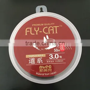 3.0# 0.28mm Red Color 50m Spool Nylon Monofilament Fishing Line thumbnail-1