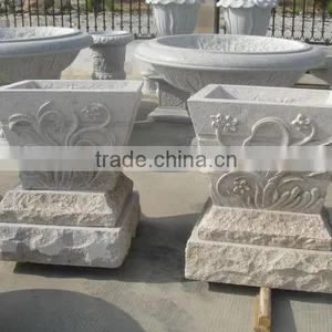 Chinese Yellow Granite G682 Flower Pot thumbnail-1