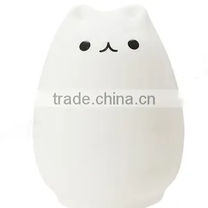 Rechargeable Color Changeable Silicone LED Sensitive Tap Control Night Light for Home thumbnail-2