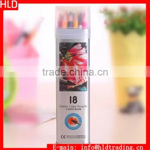 Factory Wholesale 18 Colors No Toxic Sketch Drawing Water Color Pencils thumbnail-1