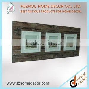 Wooden Photo Frame Wall Art With Multi Openings and Hooks thumbnail-5