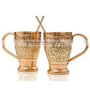 100% Pure Hammered Copper Gift Mug for Moscow Mules thumbnail-1