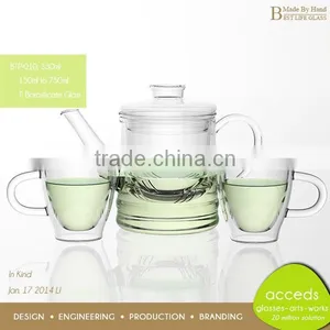 Custom Manufacture Novelty Borosilicate Tea Cup And Glass Ware thumbnail-3