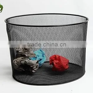 Metal Mesh Office Paper Waste Bin thumbnail-1