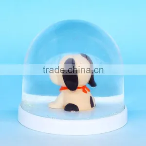 High Quality Ployresin Dog House Plastic Snow Globe thumbnail-3