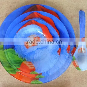 3pcs Tempered Glass Dinner Set With Spoon thumbnail-1