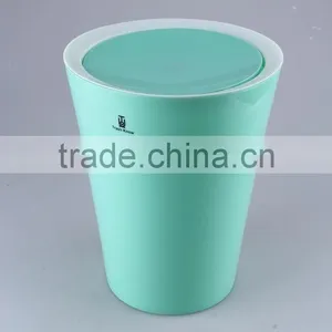 Swivelling Cover Plastic Trash Can Household Garbage Can/Rubbish Bin thumbnail-2