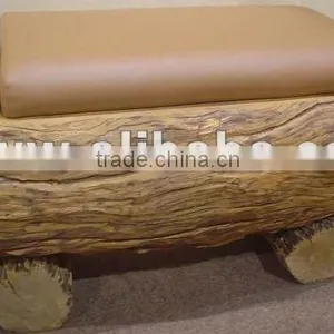 Reclaimed Wood Long Chair thumbnail-1