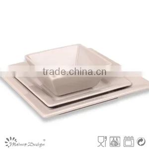 High Quality Square Gray Stoneware Dinnerware Set thumbnail-1