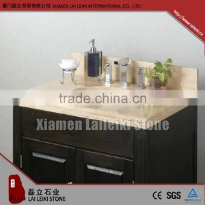 Beige Travertine Marble Bathroom Countertop thumbnail-1