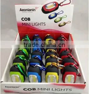 Led Cob Mini Flashlight Keychain With Magnet thumbnail-2