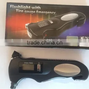 Promotional Portable Digital Tire Pressure Gauge With LED Flashlight thumbnail-6