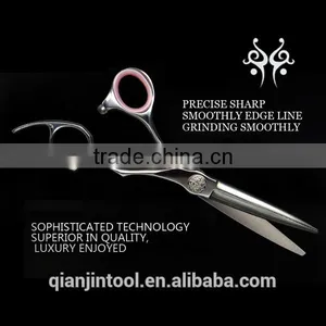 GU-575G JC158 High Quality Damascus Layer Steel Hair Cutting Scissors With Beautiful Finger thumbnail-5