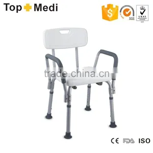 Topmedi Hot Sales Bathroom Equipment Adjustable Aluminum Bath Bench for Elderly thumbnail-1