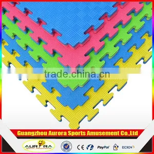 Red Blue, Five Strips and T Pattern Competition Grade Taekwondo Karate Mat Flooring Interlocking Mats Martial Arts Jigsaw Mats thumbnail-1