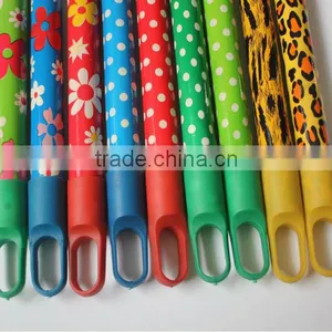 PVC Coated Wooden Grass Broom Sticks thumbnail-1