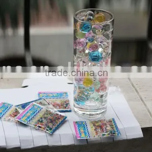 The Perfect Glass Vase Displaying Crystal Bean With Flowers thumbnail-1