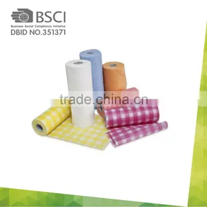 Cheap Good Quality Big Spunlace Nonwoven Fabric Rolls Muli-purpose Cleaning Wipes for Kitchen thumbnail-2