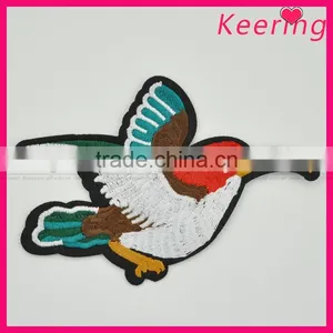 3D Bird Embroidery Patch Custom Design for Clothing WEF-270 thumbnail-3