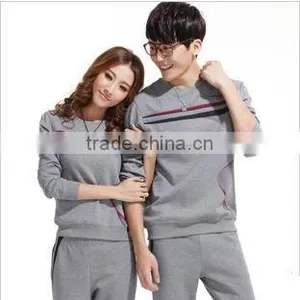 Wholesale Man's Fashionable Plain Solid Color Long Sleeve Sweatshirt Track Suit , Sports Wear thumbnail-1