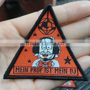 2016 China High Quality Fancy Custom Cheap Woven Patch With Iron on Backing thumbnail-4