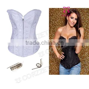 Jacquard Body Slimming Corset Wholesale Steel Bone thumbnail-1