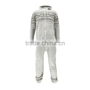 Winter Custom Made Wholesale Adult Print Onesie Couple Onesie thumbnail-3