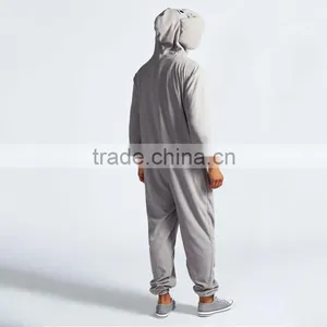 Custom Cheap Adult Plus Size Flannel Elephant Onesie Adult thumbnail-2