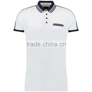 MGOO Hot Fashion Custom Designs 95% Cotton 5% Spandex Pocket Embroidery Cute Blue 180g Short Sleeves Shirts thumbnail-5