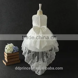 Summer Hot Selling Party Dress for 2-12 Years Old Girls Sequines Pink White Wedding Dress thumbnail-4