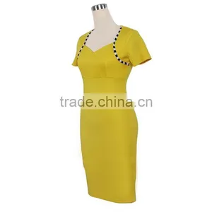 Custom Women Fashion Summer Short Sleeve Casual Dress; Latest Ladies Summer Dress thumbnail-3