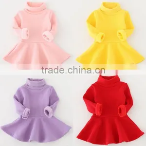 OEM Casual Latest Modern Baby Girl Winter One-Piece Dresses thumbnail-1