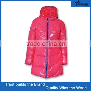 2016 Women Long Fashionable 90% Down 10% Feather Jacket thumbnail-5