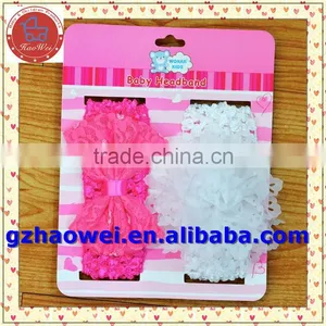 Top Multicolor Newborn Chiffon Flower Headband/Baby Headband Set thumbnail-2