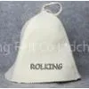 Sauna Hats, Bags, Shoes 100% White Wool Felt, Pure Woolen Felts thumbnail-1