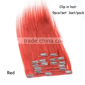 9pcs/set 8A Clip in Hair Extension Silky Straight Virgin Brazilian Human Hair Clip in Hair Extensions for Black Women thumbnail-6