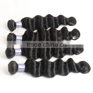 100 Human Hair Weave Color #4, Very Cheap Grade 6A Peruvian Deep Wave Virgin Hair thumbnail-5