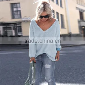 Walson New Fashion Women Loose Long Sleeve Tops Blouse Shirt Casual Cotton T-Shirt Sweater Cardigan thumbnail-5