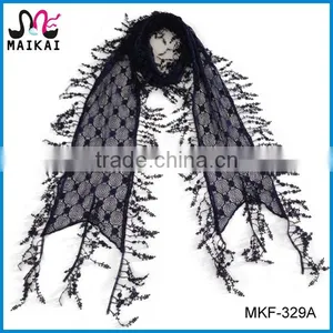 Wholesale New Design Fashion Lady Lace Scarf 2017 thumbnail-1