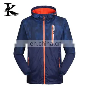 OEM Service for Men's Hooded Windbreaker Jacket 100% Polyester thumbnail-1