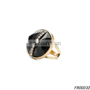 Stylish Black Acrylic Diamond Sparkling Knuckle Ring thumbnail-1