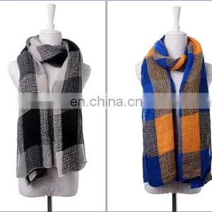 Square Tartan Mix Color Scarf Warming Scarf Many Colors Choice Scarves thumbnail-5