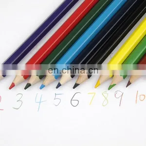 10 Colors High Quality Thick Wooden Colored Pencil Set thumbnail-5