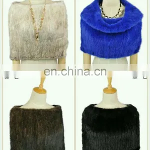 North American Style Knitted Mink Fur Tube for Women thumbnail-1