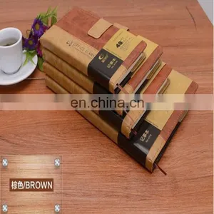 2018 Factory Wholesale Custom A5/A4/B5 Brown Leather Hardcover Notebook Printing With Magnet Buckle thumbnail-1