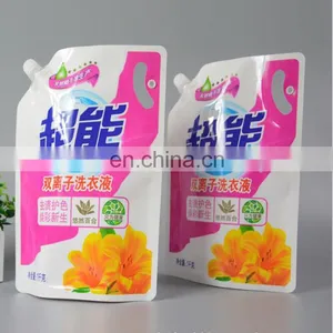 Factory Wholesale 1kg Laundry Liquid Detergent Spout Pouch for Automatic Filling Line Packing With Colorful Printing thumbnail-5