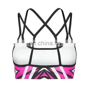 2016 Fitness Apparel Manufacturers Yoga Clothing Type Seamless Sports Bra Women Yoga Bra Tops#YB0008 thumbnail-3