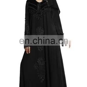 Women's Casual Wear High Quality Stretchable Embroidery Abaya Burkha 2017 ( Islamic Wear Burqas ) thumbnail-5