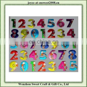 Custom Shining 3D Colored Number Bubble Sticker thumbnail-1