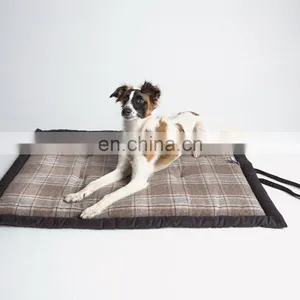 Dog Crate Pad Washable Soft Fabric Dog Mattress Travel Dog Bed Pets Kennel Pad thumbnail-1